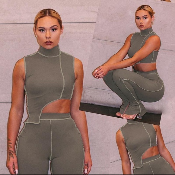 NWT Grey Two Piece Set - Picture 4 of 4